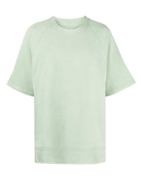 T-shirt girocollo verde menta di Jil Sander