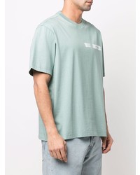 T-shirt girocollo verde menta di Zegna