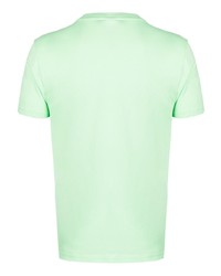 T-shirt girocollo verde menta di Moschino