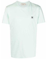 T-shirt girocollo verde menta di MAISON KITSUNÉ