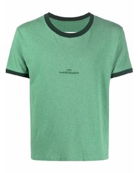 T-shirt girocollo verde menta di Maison Margiela