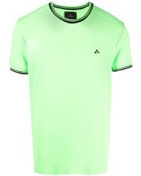 T-shirt girocollo verde menta di Peuterey