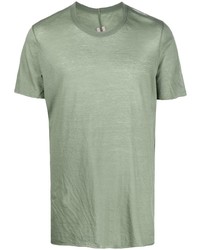 T-shirt girocollo verde menta di Rick Owens