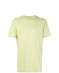 T-shirt girocollo verde menta di Rick Owens