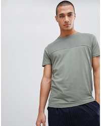 T-shirt girocollo verde menta di Selected Homme