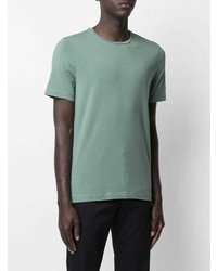 T-shirt girocollo verde menta di Corneliani