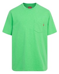 T-shirt girocollo verde menta di Supreme