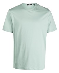 T-shirt girocollo verde menta di Theory