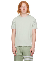 T-shirt girocollo verde menta di Thom Browne