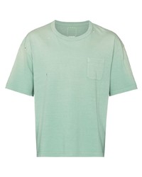 T-shirt girocollo verde menta di VISVIM