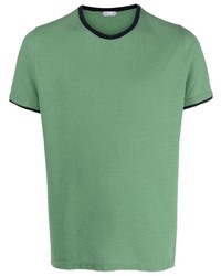 T-shirt girocollo verde menta di Zanone