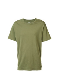 T-shirt girocollo verde oliva di 321