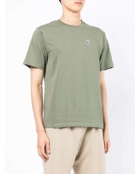 T-shirt girocollo verde oliva di AAPE BY A BATHING APE