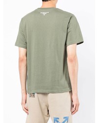 T-shirt girocollo verde oliva di AAPE BY A BATHING APE