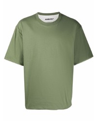 T-shirt girocollo verde oliva di Ambush