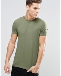 T-shirt girocollo verde oliva di Asos