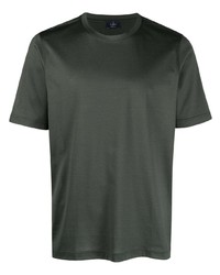 T-shirt girocollo verde oliva di Barba