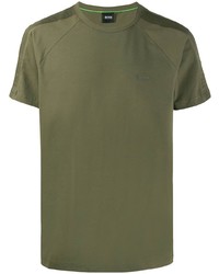 T-shirt girocollo verde oliva di BOSS HUGO BOSS