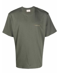 T-shirt girocollo verde oliva di Buscemi