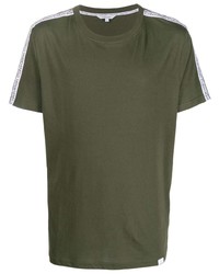 T-shirt girocollo verde oliva di Calvin Klein
