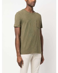 T-shirt girocollo verde oliva di Dondup