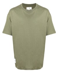 T-shirt girocollo verde oliva di Chocoolate