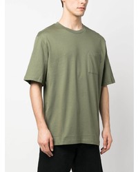 T-shirt girocollo verde oliva di Daily Paper