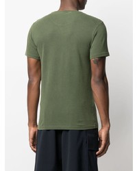 T-shirt girocollo verde oliva di Manuel Ritz