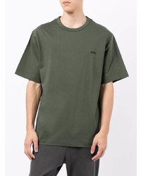 T-shirt girocollo verde oliva di Juun.J