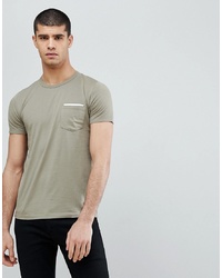 T-shirt girocollo verde oliva di French Connection