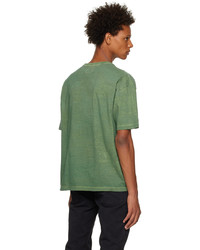 T-shirt girocollo verde oliva di VISVIM