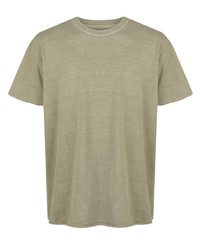 T-shirt girocollo verde oliva di John Elliott