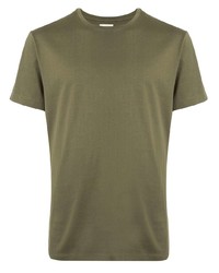 T-shirt girocollo verde oliva di Kent & Curwen