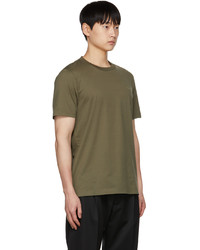 T-shirt girocollo verde oliva di Marni