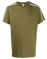 T-shirt girocollo verde oliva di Loewe