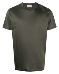 T-shirt girocollo verde oliva di Low Brand