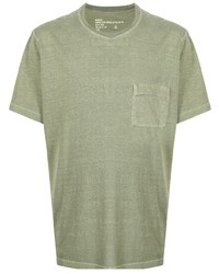 T-shirt girocollo verde oliva di Maharishi