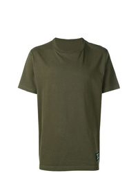T-shirt girocollo verde oliva di Maharishi