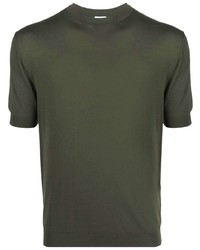 T-shirt girocollo verde oliva di Malo