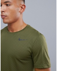 T-shirt girocollo verde oliva di Nike Training