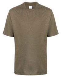 T-shirt girocollo verde oliva di Nn07
