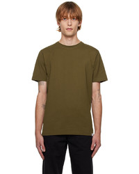 T-shirt girocollo verde oliva di Norse Projects
