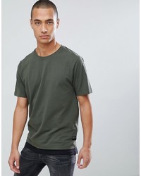 T-shirt girocollo verde oliva di ONLY & SONS
