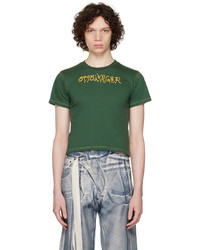 T-shirt girocollo verde oliva di Ottolinger