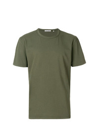 T-shirt girocollo verde oliva di Our Legacy