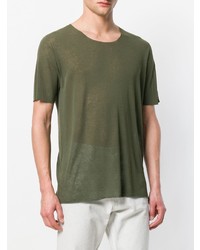 T-shirt girocollo verde oliva di Nuur