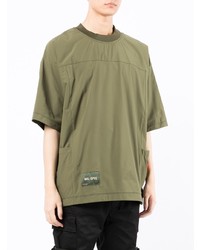 T-shirt girocollo verde oliva di Izzue