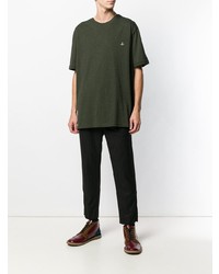 T-shirt girocollo verde oliva di Vivienne Westwood