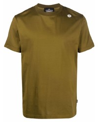 T-shirt girocollo verde oliva di Stone Island Shadow Project