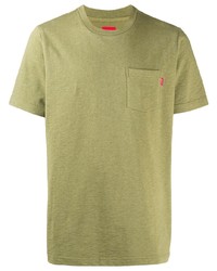 T-shirt girocollo verde oliva di Supreme